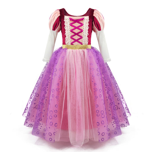 Girls Rapunzel Long Sleeve Dress