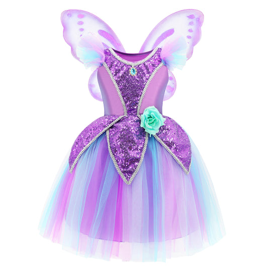Purple Garden Fairy Dress