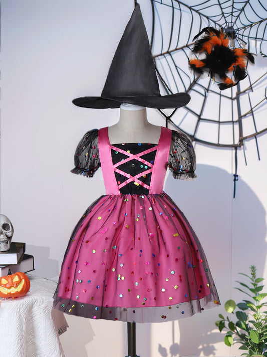Girls Halloween Witch Dress