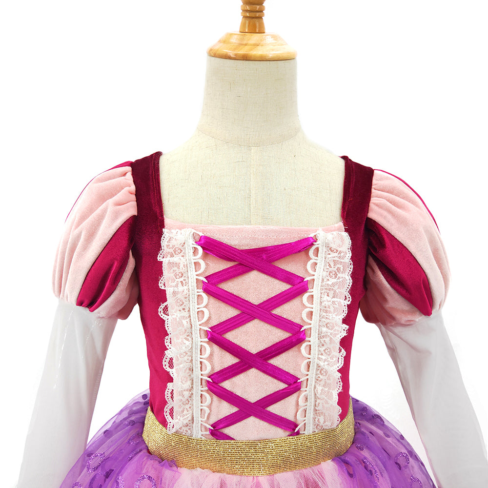 Girls Rapunzel Long Sleeve Dress