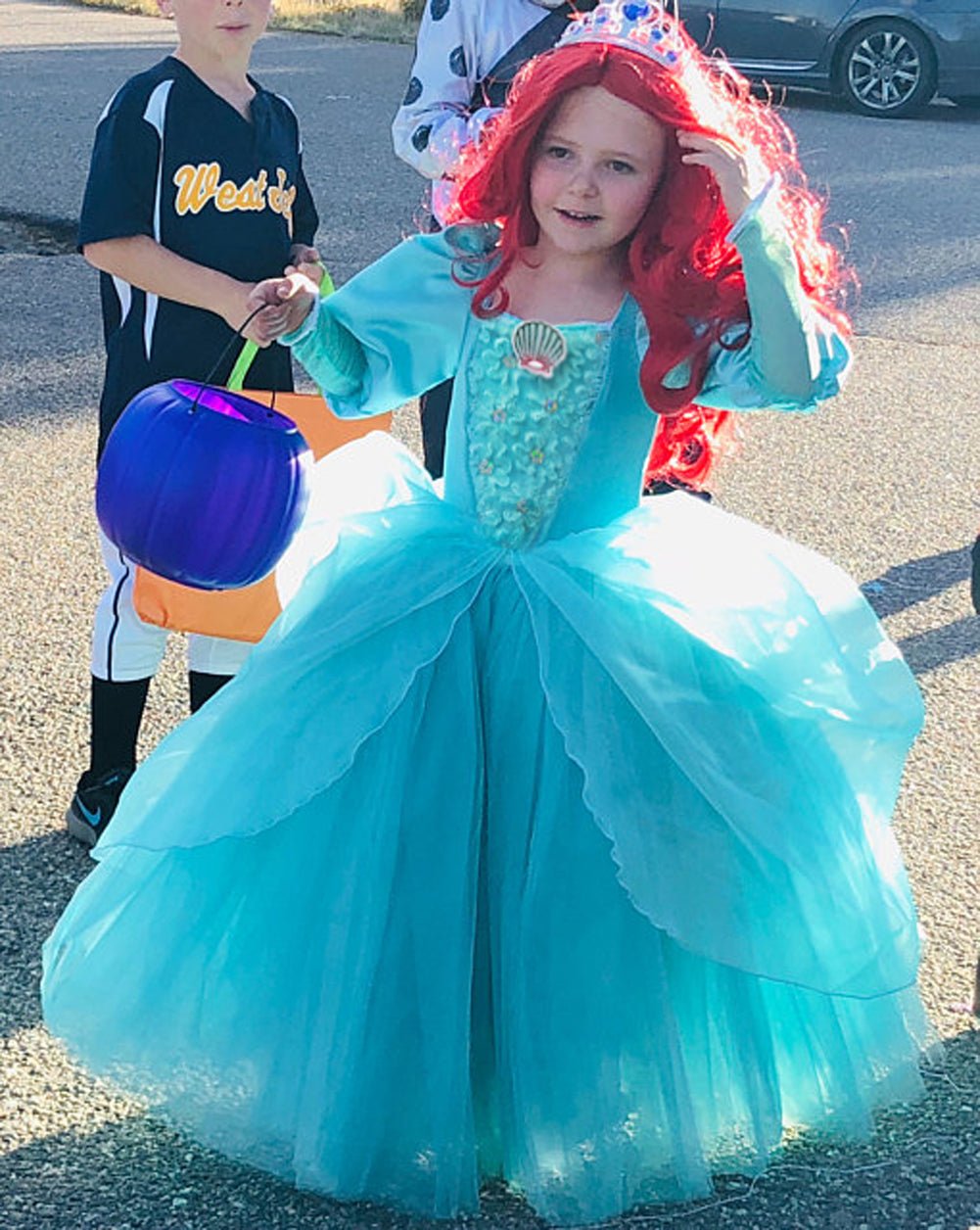 Little Mermaid Ariel Princess Dress Halloween Costumes Dress Up