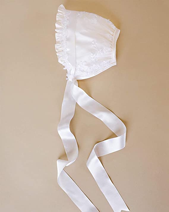 Baby Girl Baptism Dress Christing Gown with Hat