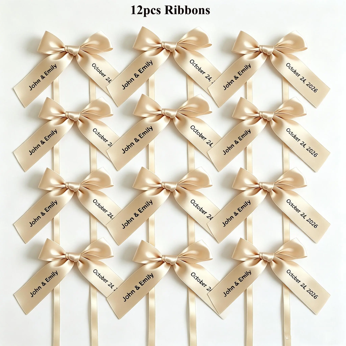 Custom Wedding Baskets,Pearl Handle Flower Girl Basket,Ring Bearer Pillow, Ring Holder,Personalised Ribbon,Name on Ribbon, Wine Glass Ribbon