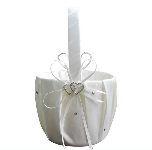 Flower Baskets Bridesmaid Flower Girl crystals Basket Wedding Accessories