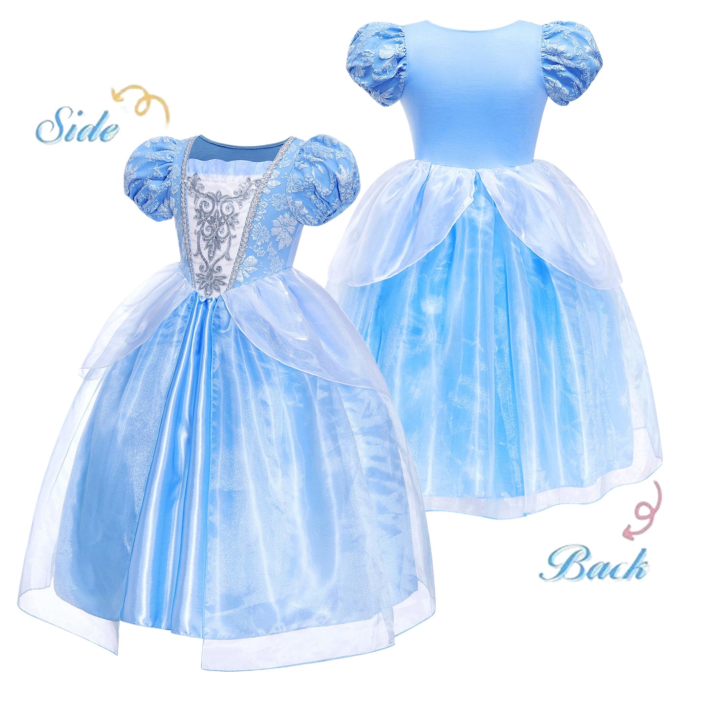 Cinderella Dresses for Girls Kids Birthday Gift