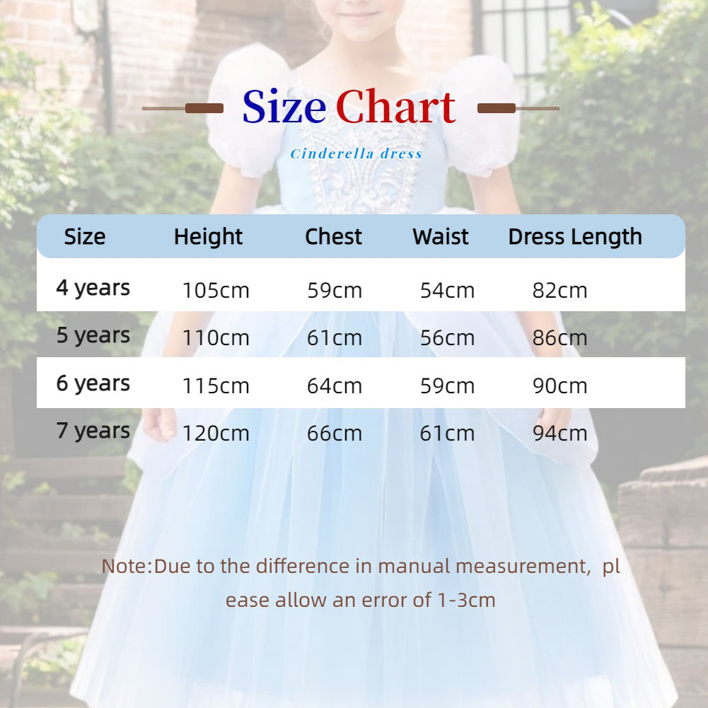 Cinderella Costumes for Girls with Hair Accessories