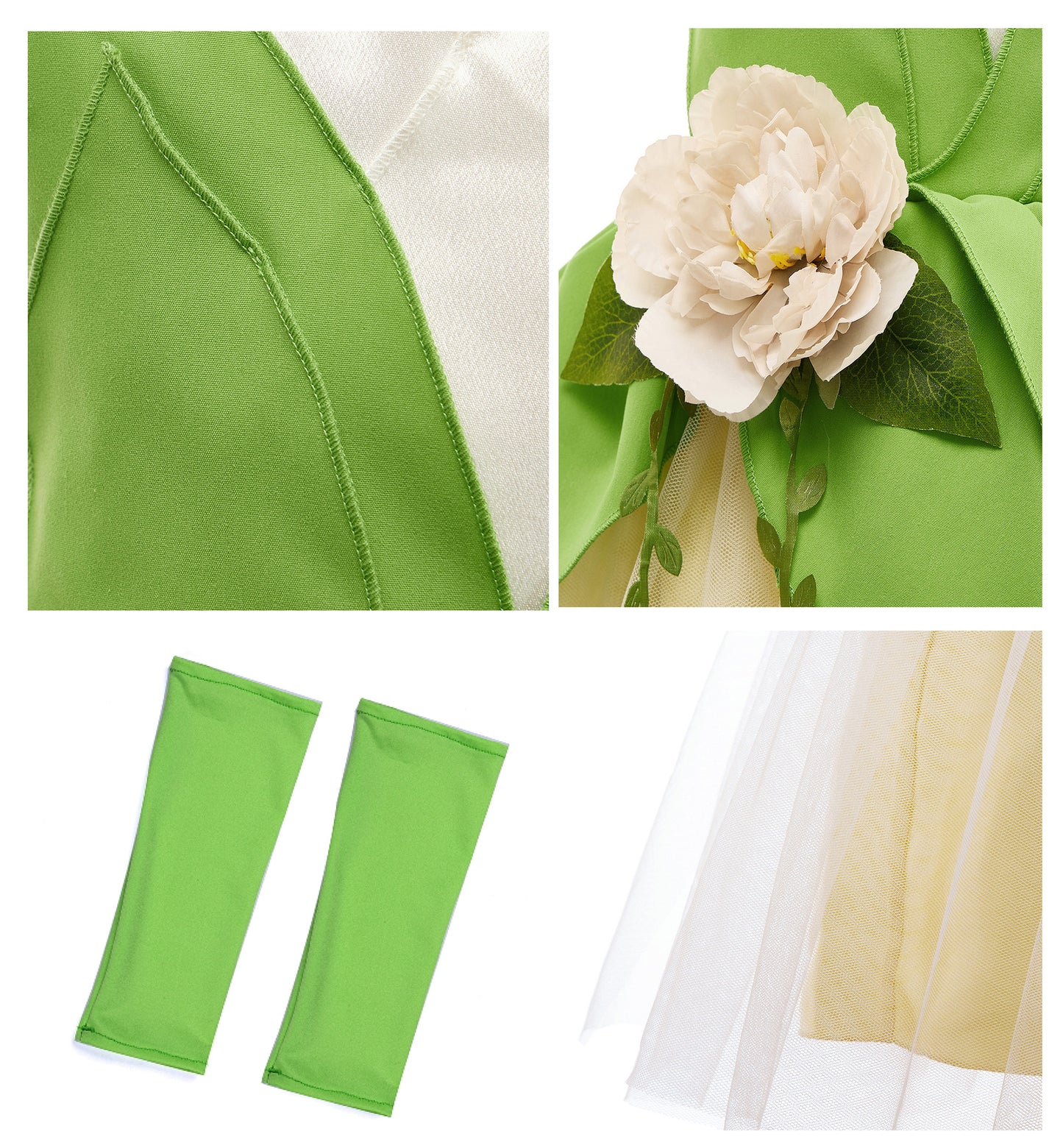 Princess Tiana Dress Tiana Costume for Girls