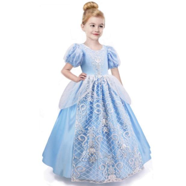 Cinderella Dresses for Girls Toddler Princess Dress Blue Tulle Costumes Cosplay Fairy Costume for Girls