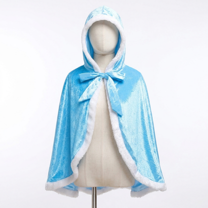 Princess Hooded Cloak,Medieval Cape with Hood,Princess Cloak,Hooded Cape Cloak,Elsa Cloak, Kids Hooded Cloak,Girls Winter Cape,Cosplay Cloak