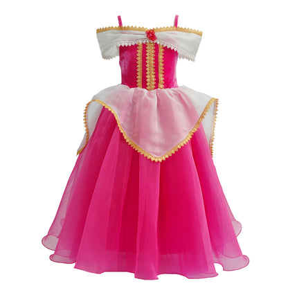 princess aurora dress up costume Aurora Sleeping beauty Dress,costume,girls princess dress,renaissance girls costume,pink princess dress, halloween costume,Disney Cosplay