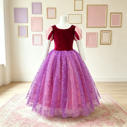 Girls Rapunzel Costume, Rapunzel Dress, Rapunzel Tangled Dress,Rapunzel Party Dress,Tangled Party Dress,Tangled Costume,Girls Princess Dress