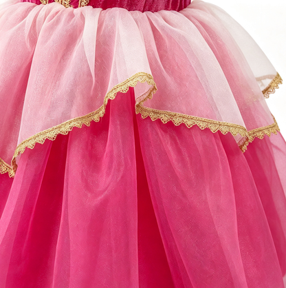 Girls Sleeping Beauty Dress, Girls Aurora Costume, Princess Party Dress up,Halloween Costume, Girls Princess Outfit, Princess Aurora Dress