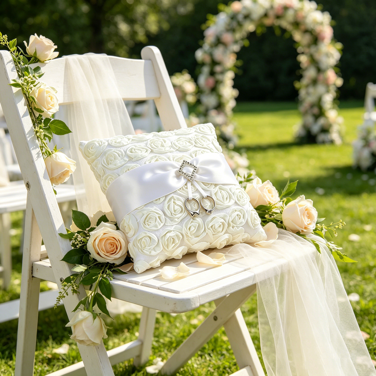 Custom Ivory Ring Bearer Pillow, Wedding Ring Holder, Wedding Ring Pillow, Ivory Wedding Pillow, Lace Wedding Bearer, Ring Bearer Cushions