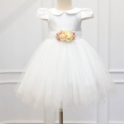 Personalized Baby Girl 1st Birthday Dresses |Toddler First Birthday Outfit |Tulle Flower Girl Dress |Girls Baptism Gown |Toddler Party Dress
