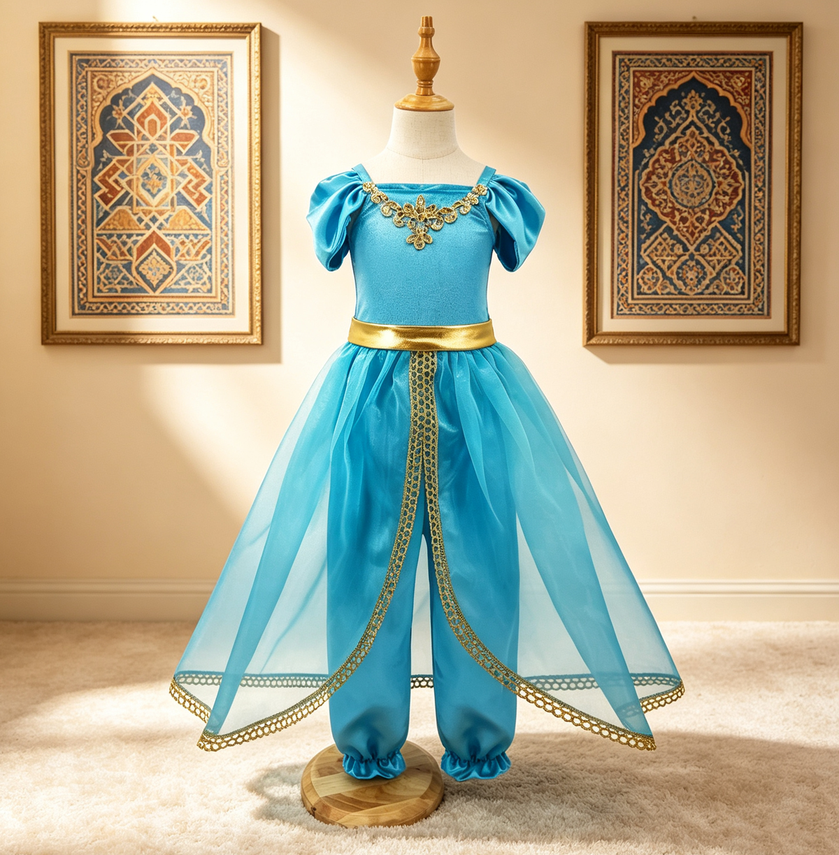 Princess Jasmine Costume Girls, Arabian Princess Costume, Girls Jasmine Dress, Jasmine Birthday outfit, Jasmine Girl Dress, Aladdin Costume