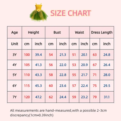 Fairy Tinkerbell Tutu Dress for Girls, Green Yellow Princess Costume, Birthday Party Dress, Halloween Cosplay Outfit, Photo Prop Dress