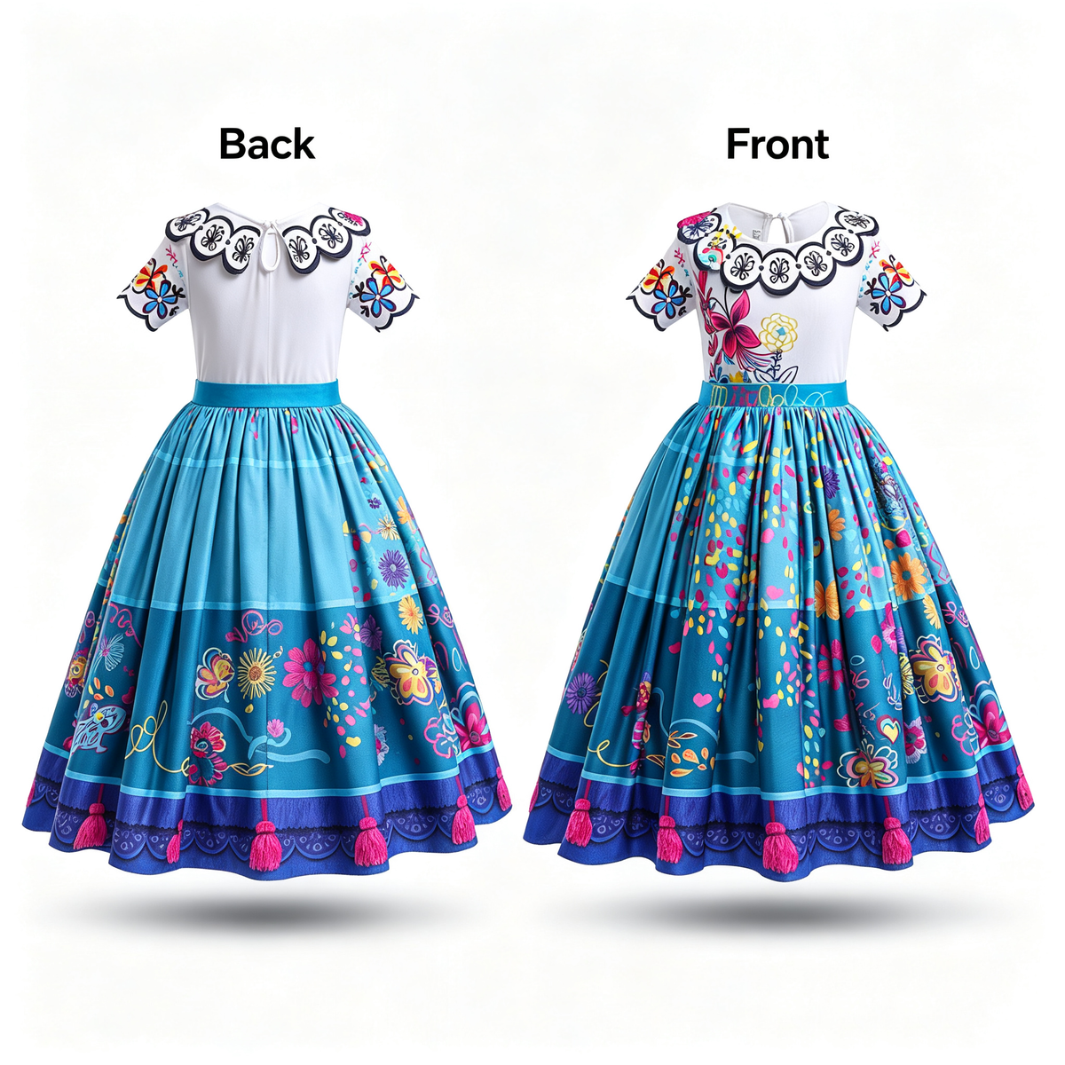Encanto Mirabel Costume,Girls Mirabel Dress ,Mirabel Birthday Dress up,Encanto Party,Encanto Theme Party Dress,Kids Halloween Cosplay Outfit