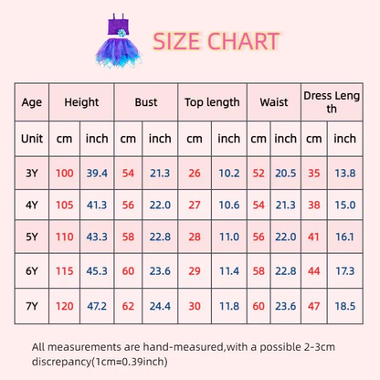 Girls Purple Blue Fairy Costume Set, Summer Girl fairy Dress,2 Piece Tutu Outfit,Kids Halloween Cosplay, Birthday Party Dress Up