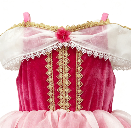Girls Sleeping Beauty Dress, Girls Aurora Costume, Princess Party Dress up,Halloween Costume, Girls Princess Outfit, Princess Aurora Dress