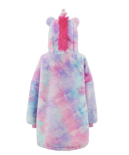 Unicorn Blanket Hoodies for Kids 4-8YR Oversize Wearable Blanket Hoodies for Boys Girls