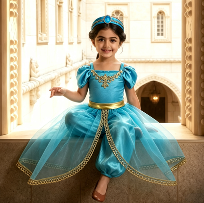 Princess Jasmine Costume Girls, Arabian Princess Costume, Girls Jasmine Dress, Jasmine Birthday outfit, Jasmine Girl Dress, Aladdin Costume