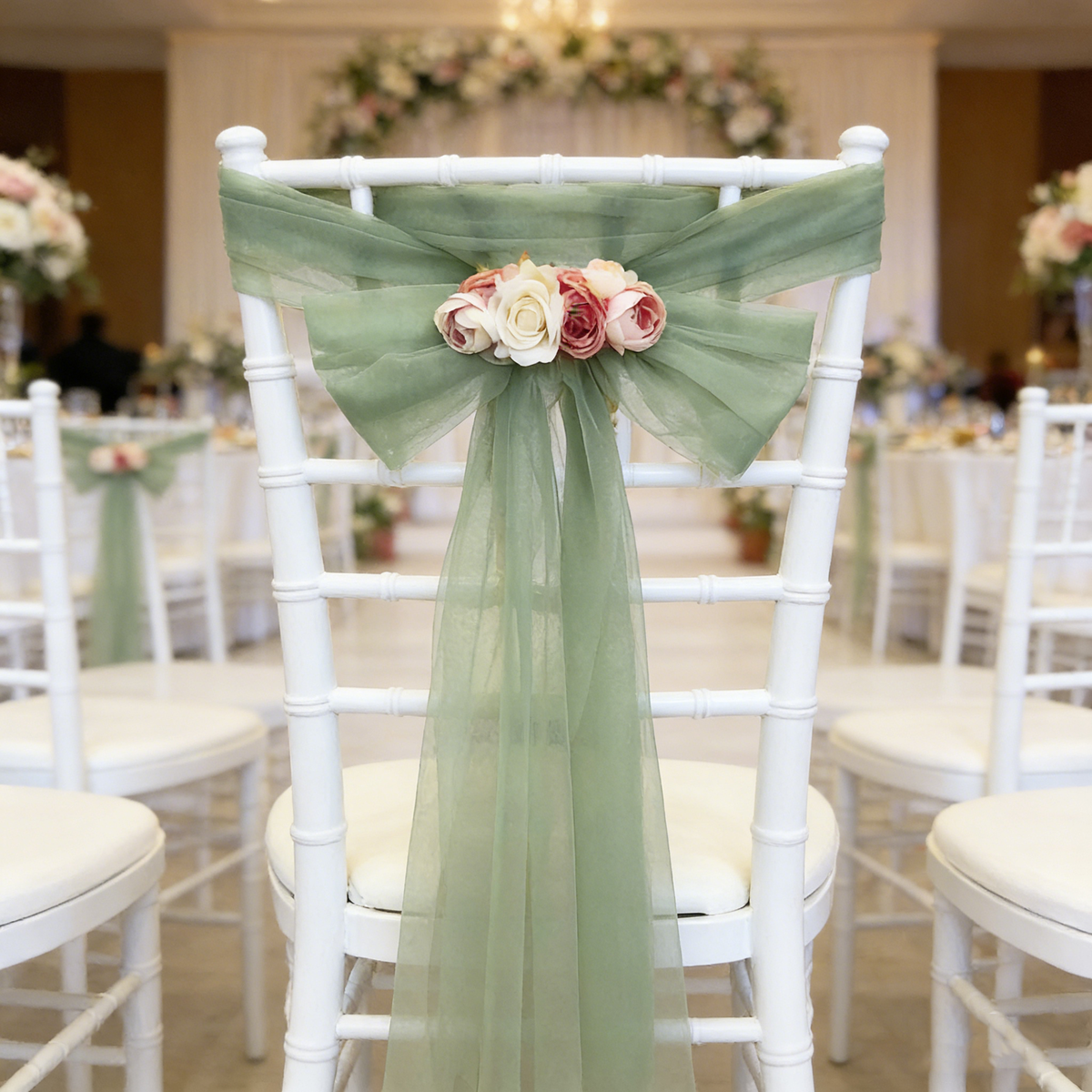 Wedding Chair Sashes, Boho Wedding Decor,Wedding Chair Decor,Pink Chair Sash,Wedding Ceremony Accessories for Wedding Party Easter Decor