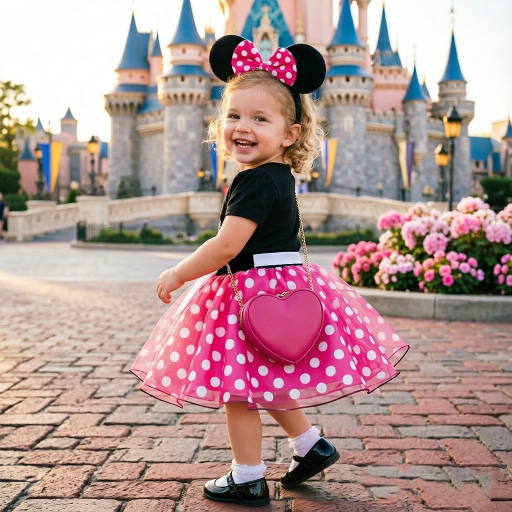 Mouse Inspired Dress, Mouse Ears Headband, ToddlerDress,Tutu Dress,1st Birthday Dress,Baby Girl Mouse Outfits, Girl Birthday Party Dress