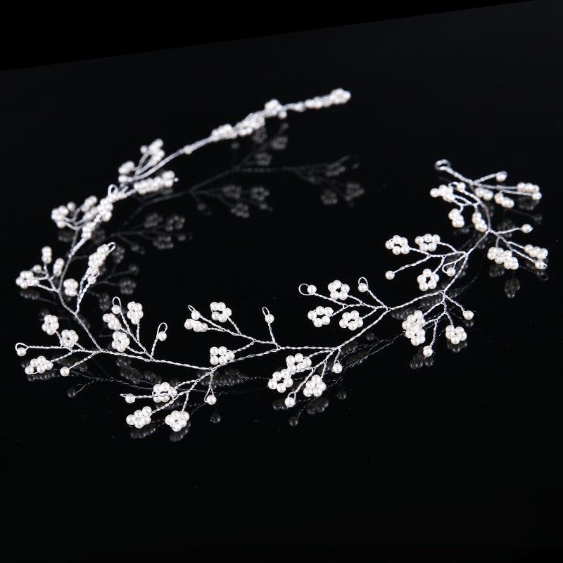 Small beads Hair Vine Wedding Headband Bridal fairy fancy headpieces