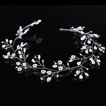 Small beads Hair Vine Wedding Headband Bridal fairy fancy headpieces