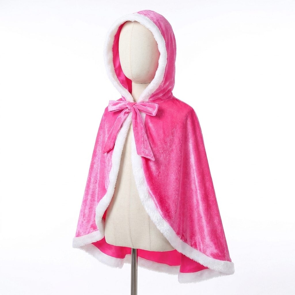 Princess Hooded Cloak,Medieval Cape with Hood,Princess Cloak,Hooded Cape Cloak,Elsa Cloak, Kids Hooded Cloak,Girls Winter Cape,Cosplay Cloak