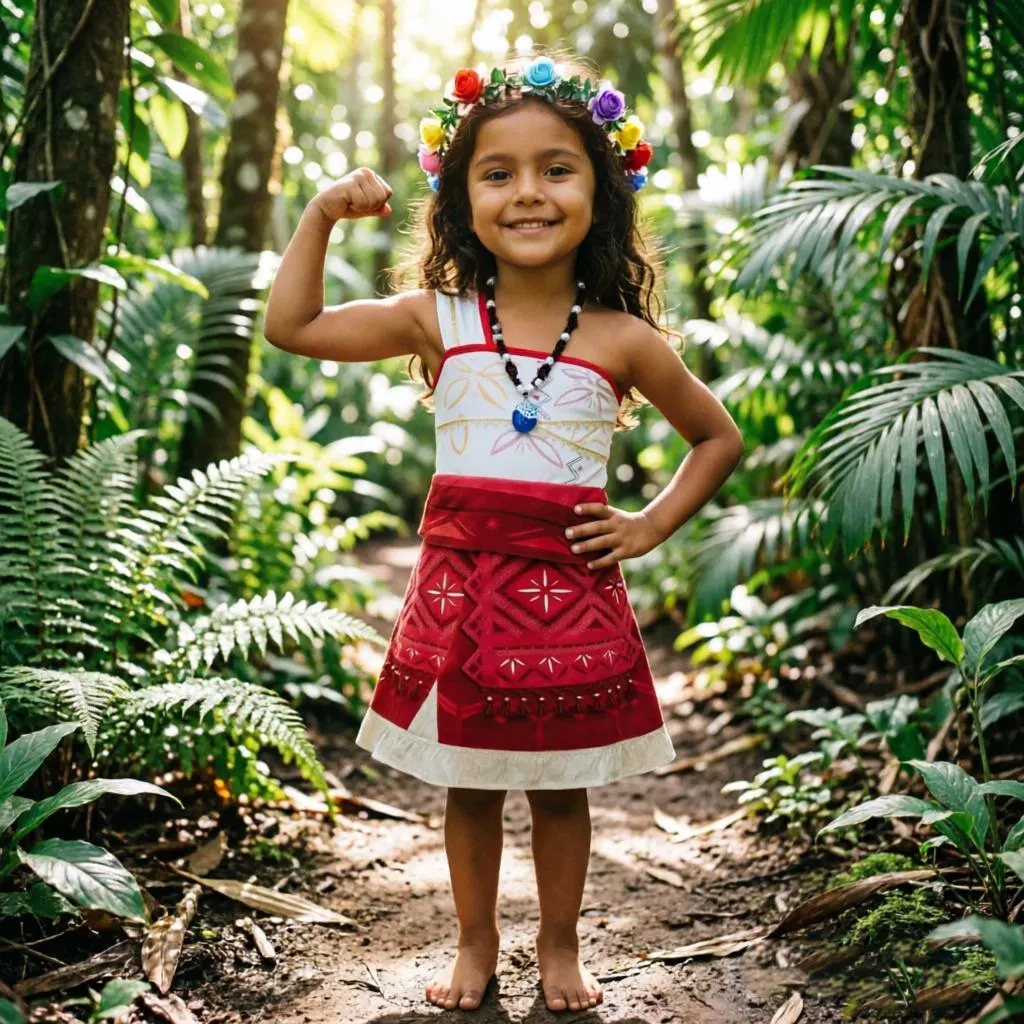Girl Moana Inspired Dress, One-Shoulder Costume,Girl Summer Party Wear,Moana Toddler Dress,Moana Birthday Dress