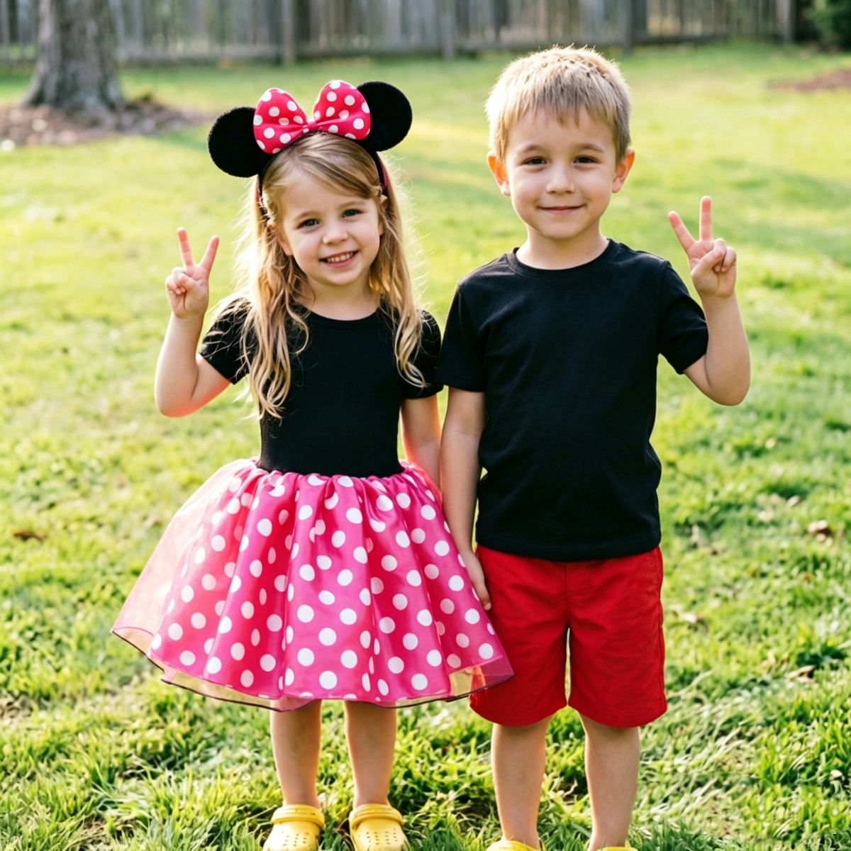 Mouse Inspired Dress, Mouse Ears Headband, ToddlerDress,Tutu Dress,1st Birthday Dress,Baby Girl Mouse Outfits, Girl Birthday Party Dress