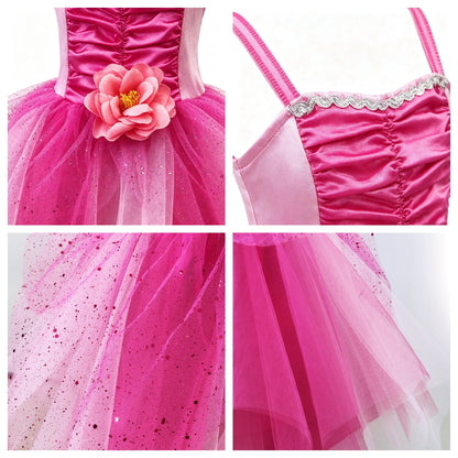 Girls Tinkerbell Costume,Tinkerbell Dress, Fairy Dress Girls, Girls Fairy Wings Costume, Pink TuTu Dress, Fairy Costume, Girls Cosplay Dress