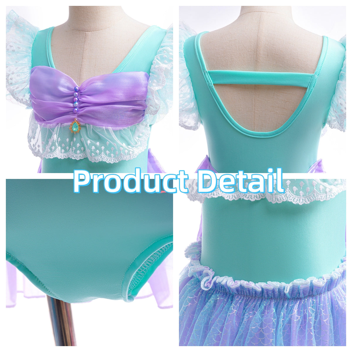 Girls Little Mermaid Swimsuit, Girls Swimwear, Girls Ariel Costume, Kids Swimsuit, Girls Bathing Suit, Baby Girl Swimsuit, Kids Beach Outfit