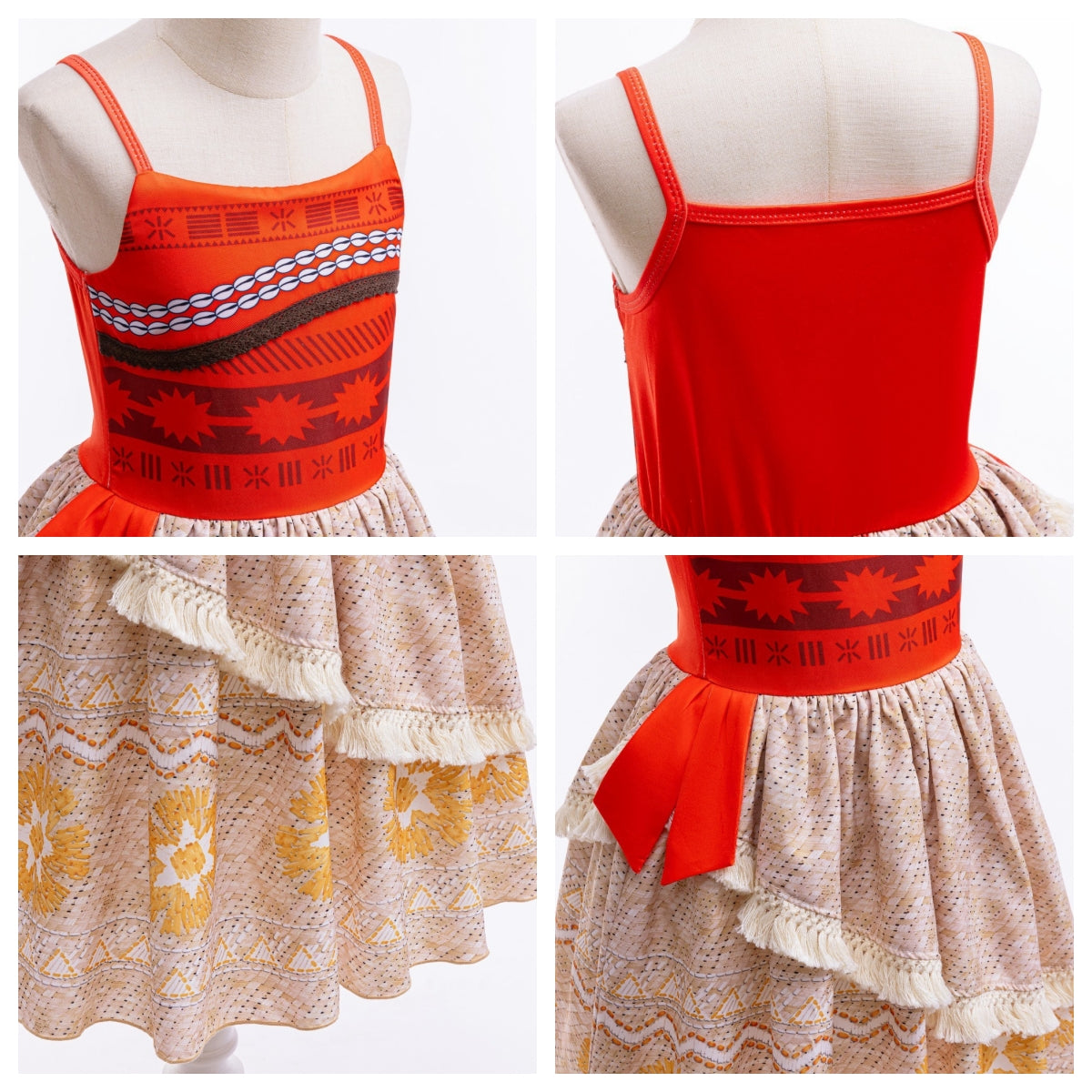 Girls Moana Dress,Moana Costume, Moana Party Dress,Moana Halloween Costume,Moana Birthday Dress,Princess  Costume, Hawaiian Princess Dress
