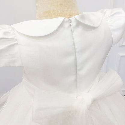 Personalized Baby Girl 1st Birthday Dresses |Toddler First Birthday Outfit |Tulle Flower Girl Dress |Girls Baptism Gown |Toddler Party Dress