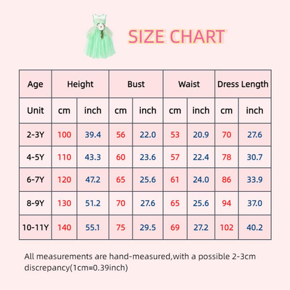 Green Floral Girls Tulle Dress, Tiana Fairy Princess Costume, Sleeveless Flower Girl Dress , Birthday Party Photoshoot Dress for Kids