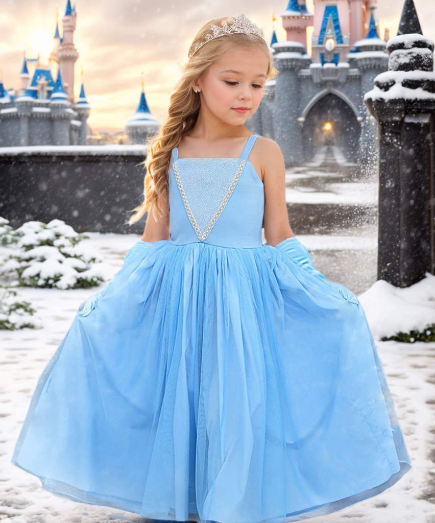 Elsa Dress for Girls Frozen Dress Princess Dress Fancy Cosplay Party Costume Halloween Costume