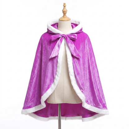 Princess Hooded Cloak,Medieval Cape with Hood,Princess Cloak,Hooded Cape Cloak,Elsa Cloak, Kids Hooded Cloak,Girls Winter Cape,Cosplay Cloak