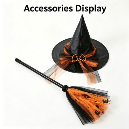 Girls Witch Dress, Vampire Dress, Kids Vampire Costume,Witch costume,Scary Girl Costume,Vampire Cosplay, Girls Halloween Dress, Gothic Dress