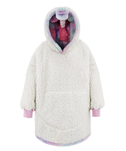 Unicorn Blanket Hoodies for Kids 4-8YR Oversize Wearable Blanket Hoodies for Boys Girls