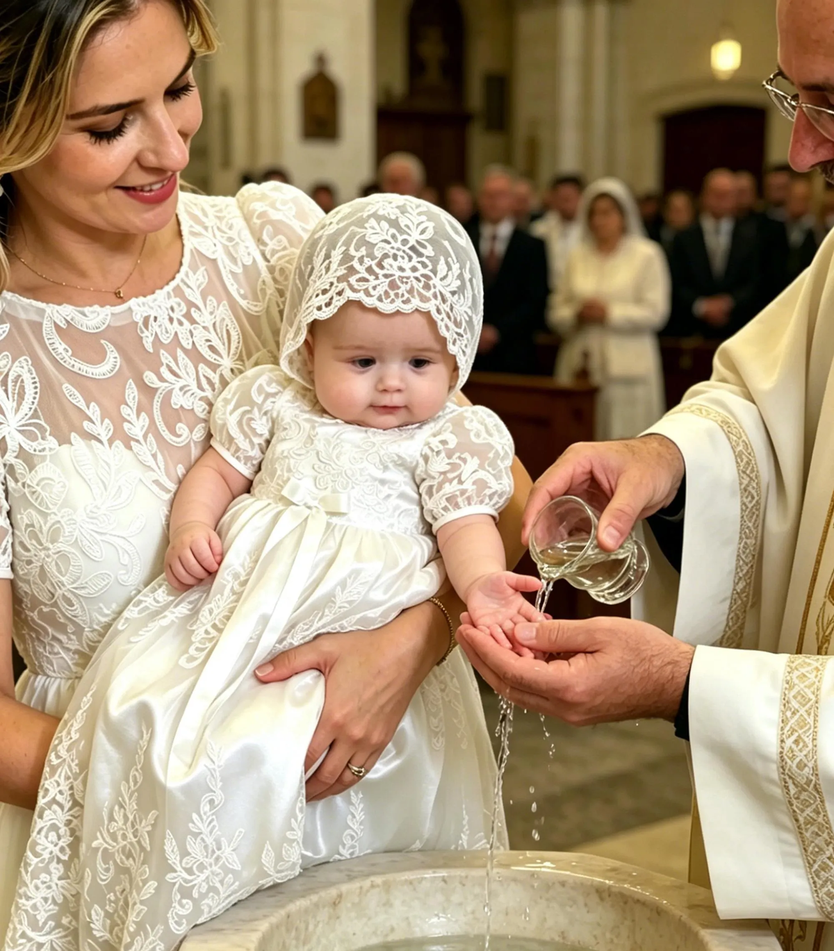 Personalized Baby Girl Baptism Dresses|Lace Christening Dress|Baby Blessing Dress|Christening Keepsake|1st Birthday Dress|Baptism Gown Girl