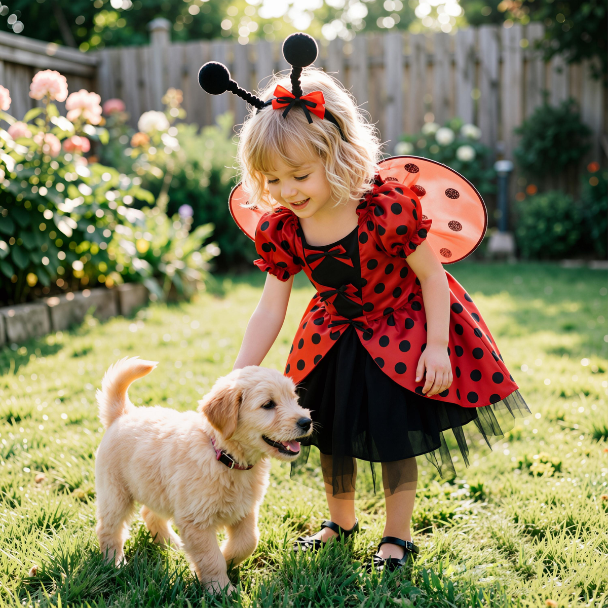 Red Ladybug Polka Dot Tulle Dress,Toddler Girl Bug Costume,Birthday Party Outfit,Halloween Bug Costume,Photo Prop Dress