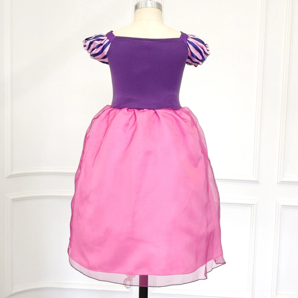 Girl Rapunzel Cosplay Tangled Dress, Girls Princess Birthday Party Gown, Kids Fairy Tale Partywear,Princess party gown