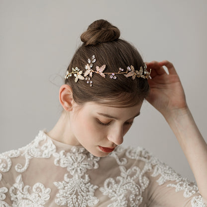 GOLD Bridal Headpiece Headband Party Accessory Weddings Bride Brides Hair Accessories