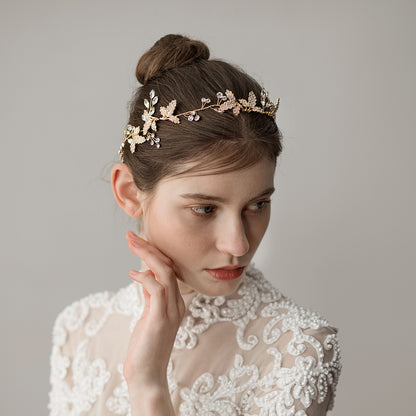 GOLD Bridal Headpiece Headband Party Accessory Weddings Bride Brides Hair Accessories