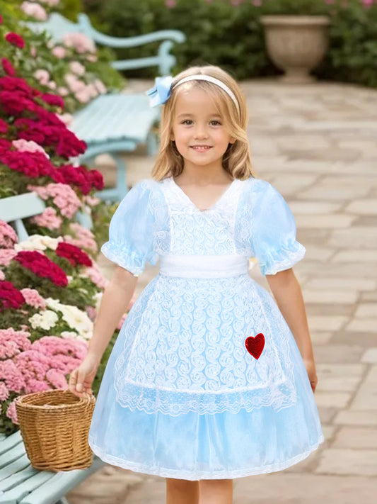 Alice Garden Puff Sleeve Dress for Girls