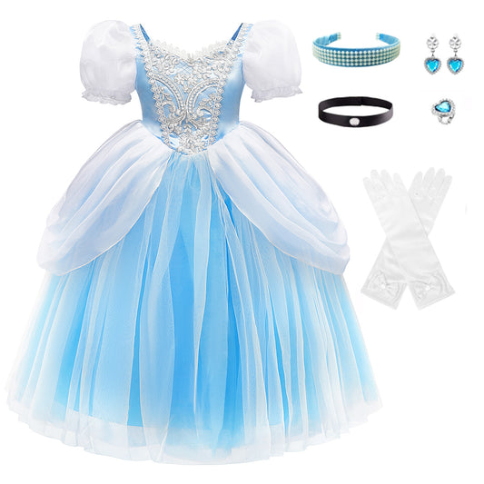 Cinderella Costumes for Girls with Hair Accessories