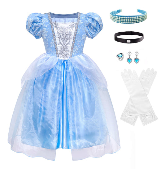 Cinderella Dresses for Girls Kids Birthday Gift