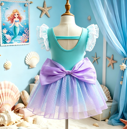 Girls Little Mermaid Swimsuit, Girls Swimwear, Girls Ariel Costume, Kids Swimsuit, Girls Bathing Suit, Baby Girl Swimsuit, Kids Beach Outfit